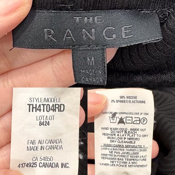 Revolve The Range Mock Neck Ribbed High Slit Long Sleeve Midi Dress in Black - Picture 3 of 14